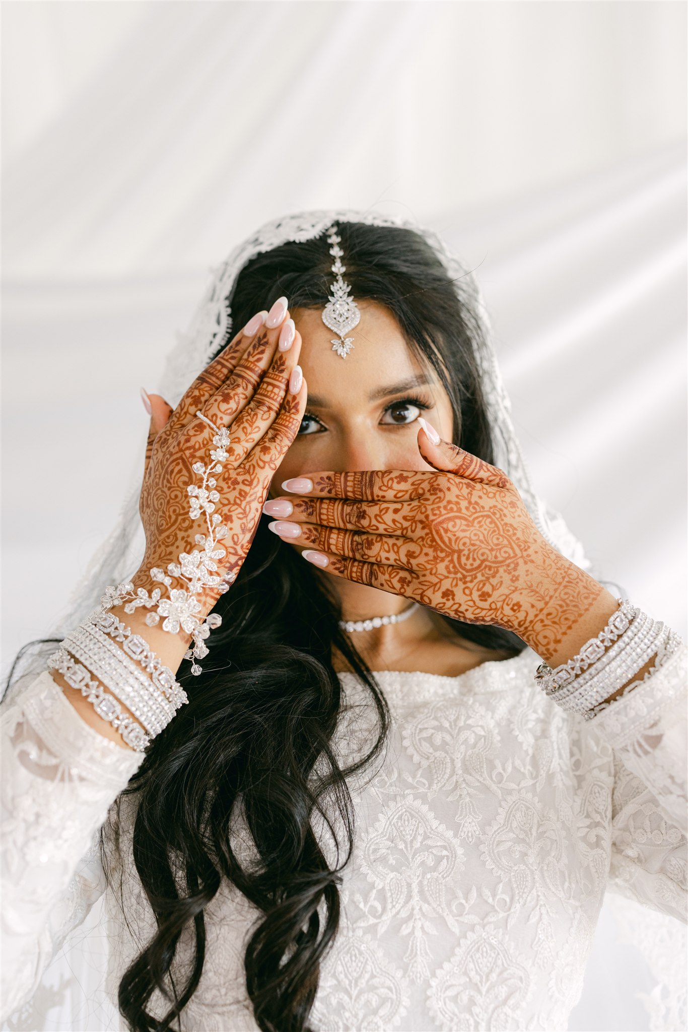 bridal portraits from an Indian wedding in Texas
