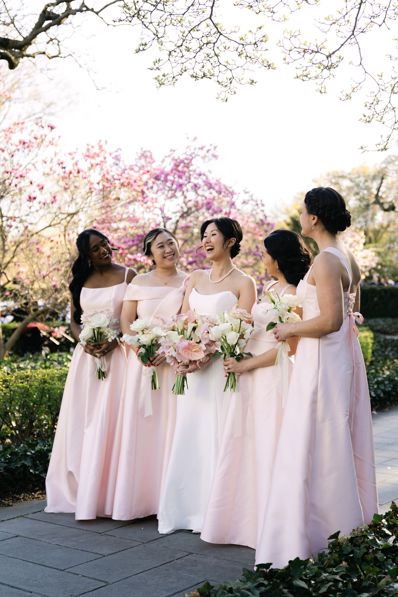 Spring wedding at brooklyn botanic garden in new york
