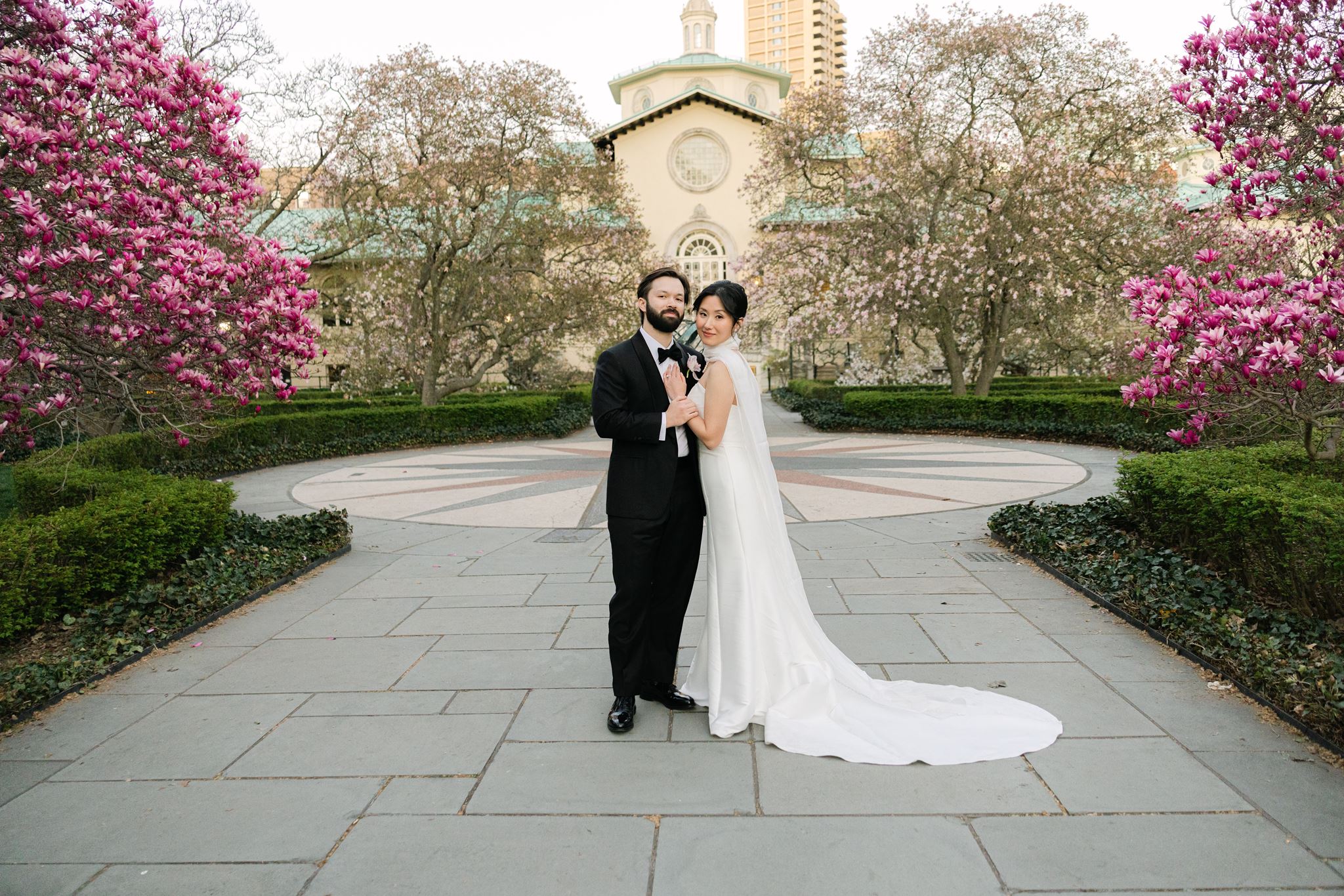 spring Brooklyn botanic garden wedding