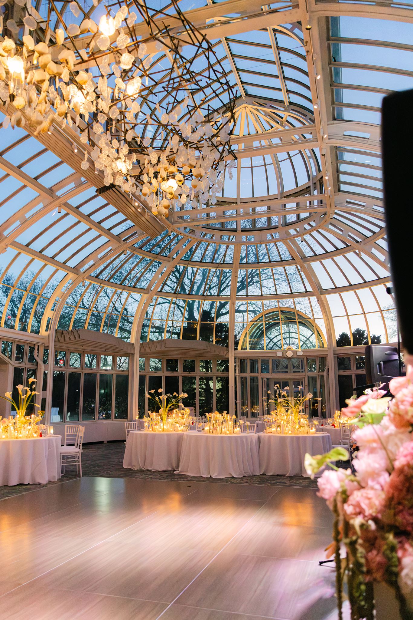 Wedding reception at brooklyn botanic garden