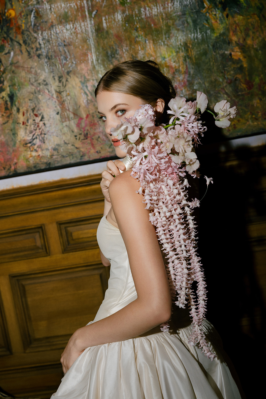 Editorial bridal portraits for a wedding at Hotel Chelsea in Manhattan NYC