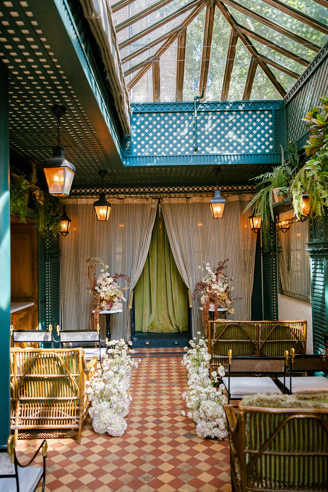 Wedding ceremony at Hotel Chelsea in NYC