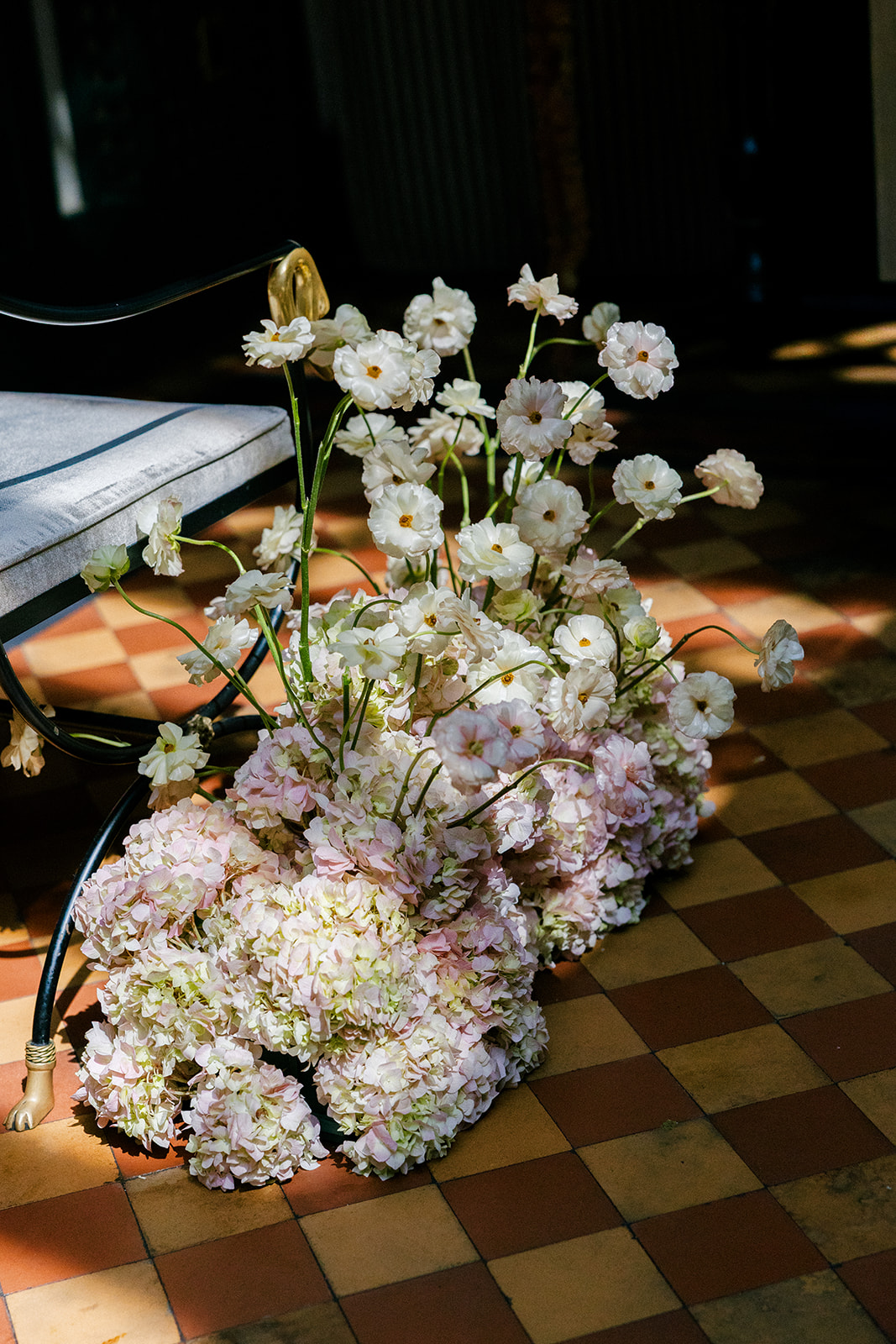 Luxury wedding florals for a wedding at Hotel Chelsea in NYC