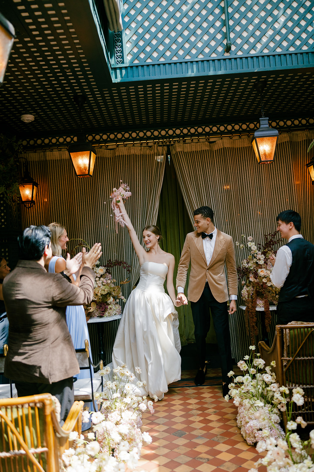 Wedding ceremony at Hotel Chelsea in NYC