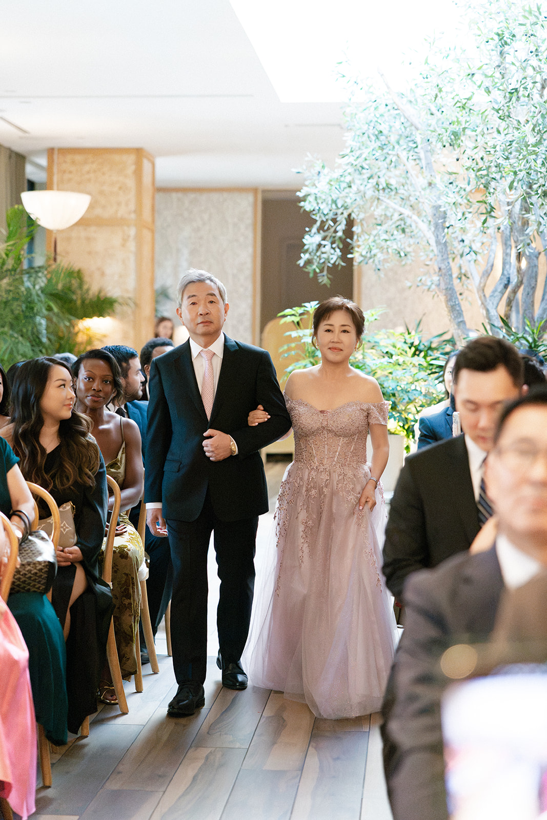 Wedding ceremony at the mirador restaurant in dallas texas