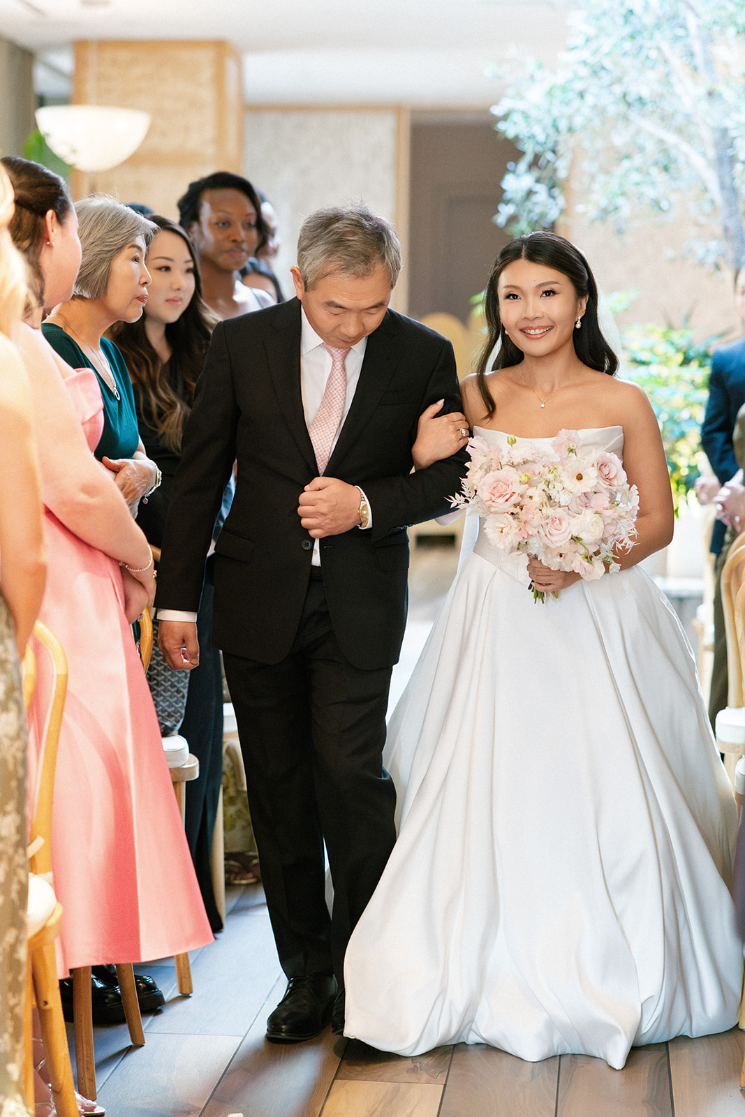 Wedding ceremony at the mirador restaurant in dallas texas