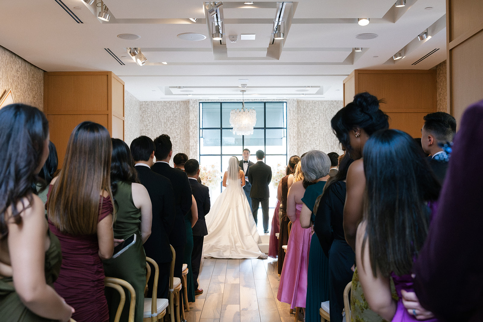 Wedding ceremony at the mirador restaurant in dallas texas