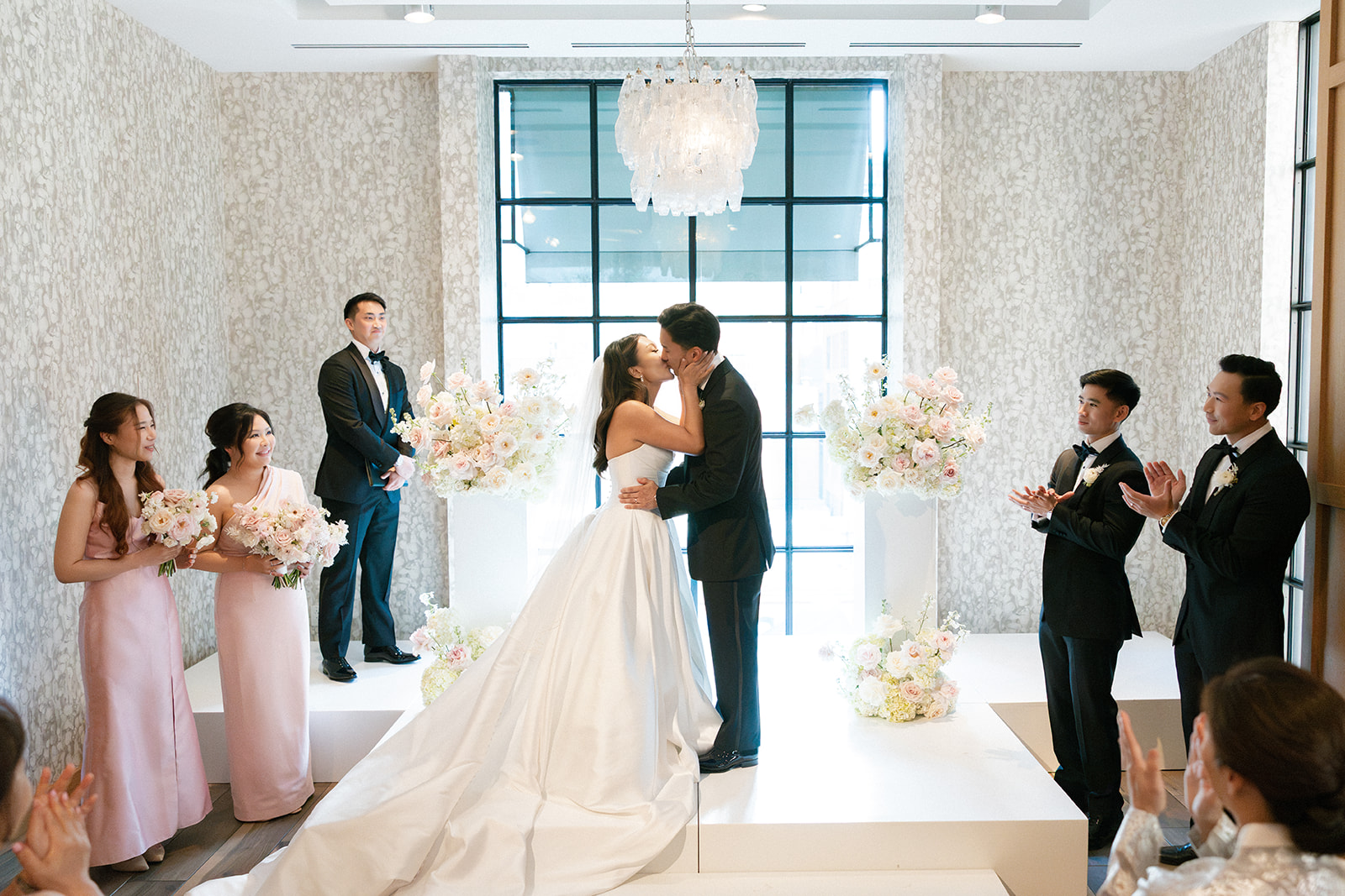 Wedding ceremony at the mirador restaurant in dallas texas