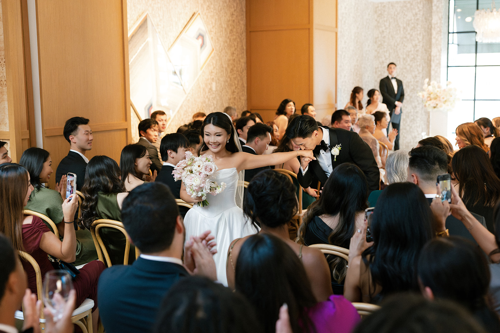 Wedding ceremony at the mirador restaurant in dallas texas