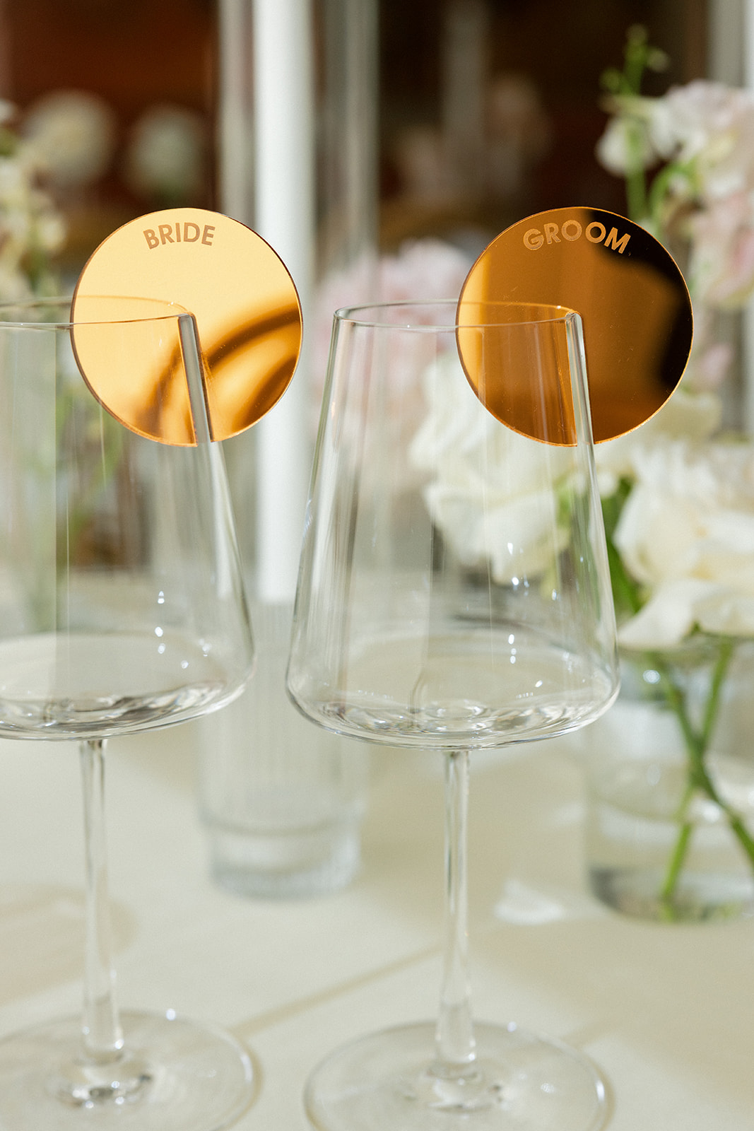 wedding reception tables