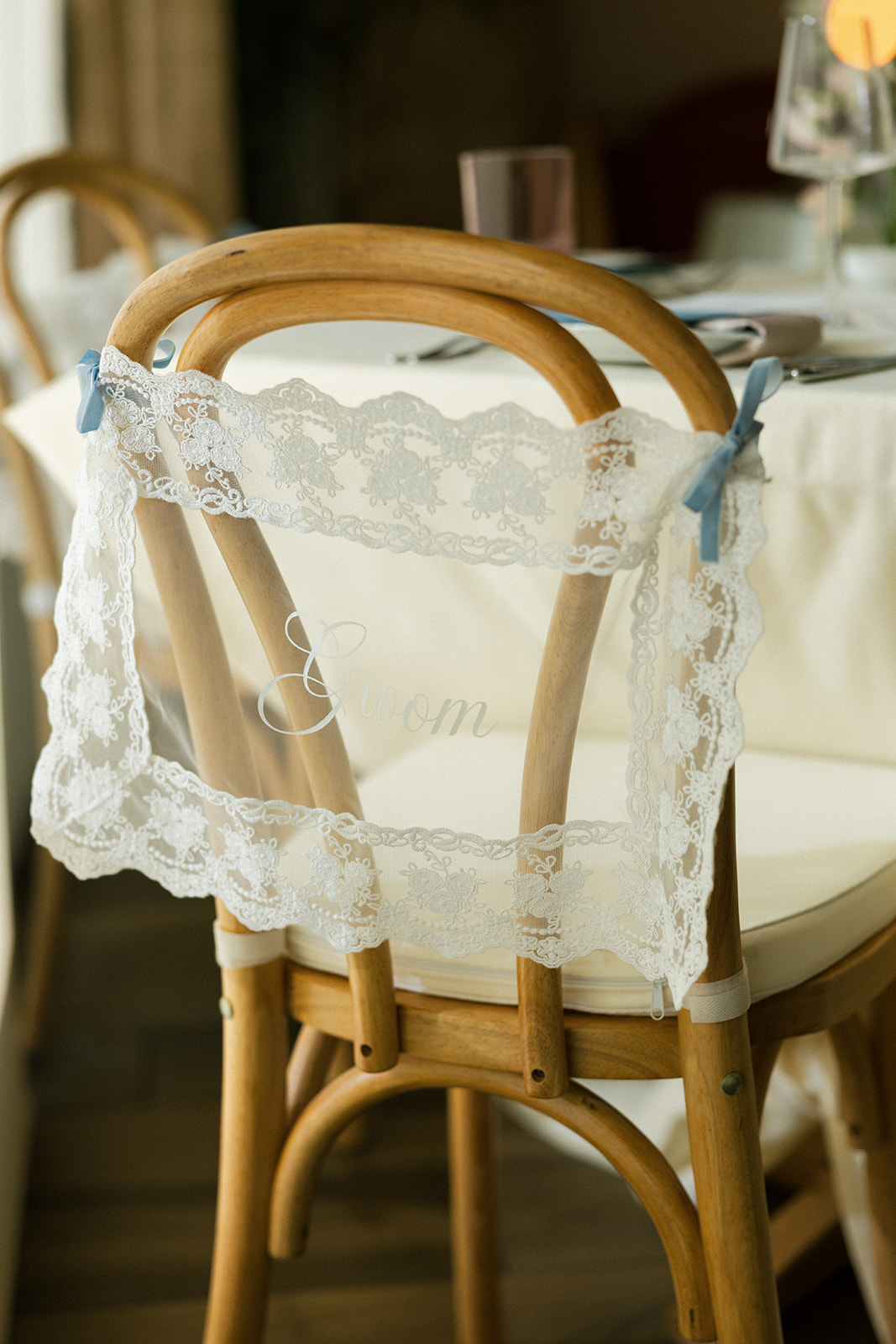 wedding reception tables